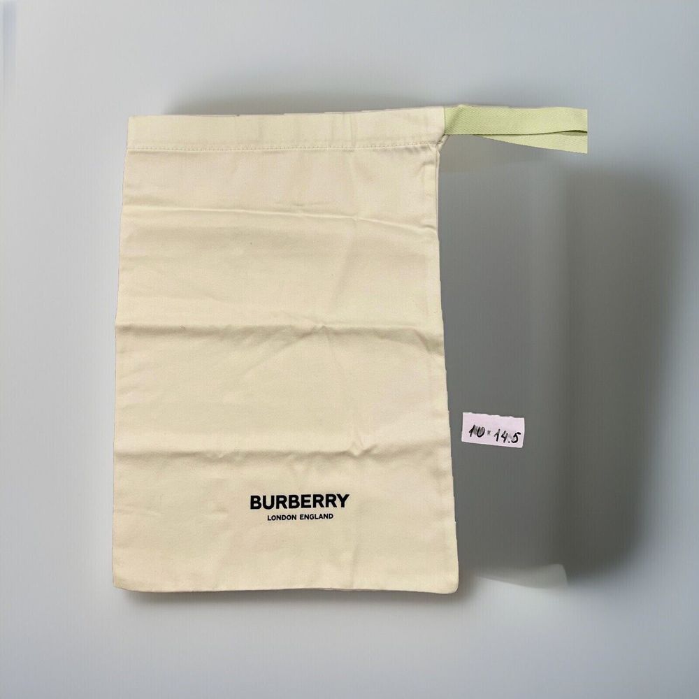 Burberry  Green Drawstring Dust Bag Shoes Handbag Storage London 10 *‎ 14.5